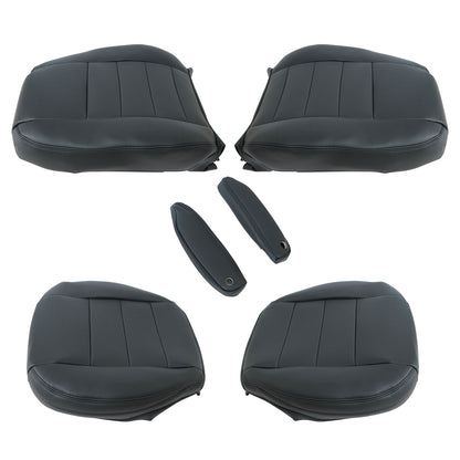 For 05-09 Land Rover LR3 Discovery 3 Front Leather Seat Cover & Armrest Cover US