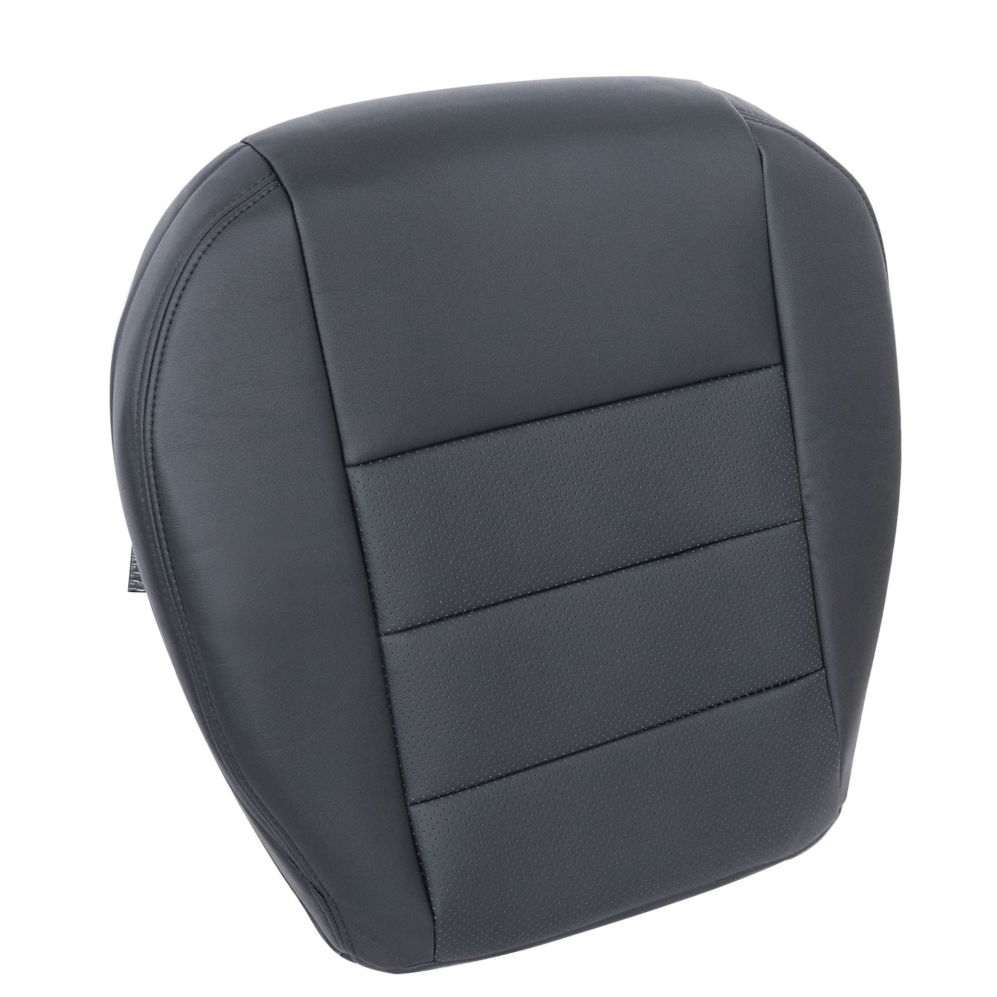 For 2005-2009 Land Rover LR3 Discovery 3 Front Perforated Leather Seat Cover Blk