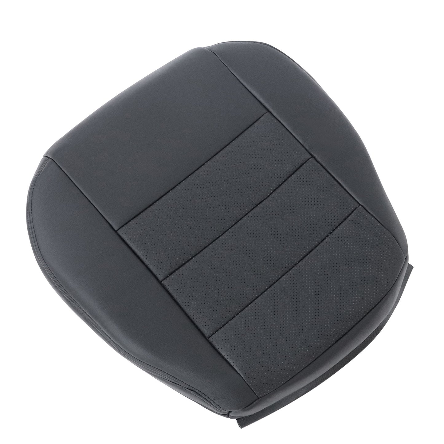 For 2005-2009 Land Rover LR3 Discovery 3 Front Perforated Leather Seat Cover Blk