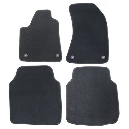 New For 2011-2018 Audi A8 Front & Rear Velour Floor Mats Carpet Black 4PCS