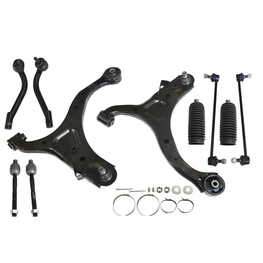 10pc For 11-13 Kia Sorento Suspension Kit Front Control Arm Sway Bar link Boots