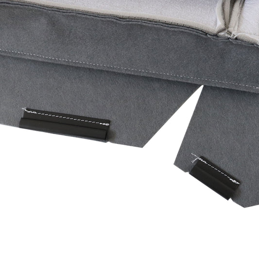 Fits Honda Accord 2013-2017 Driver Top Seat Cover Gray POCKET BACK Version
