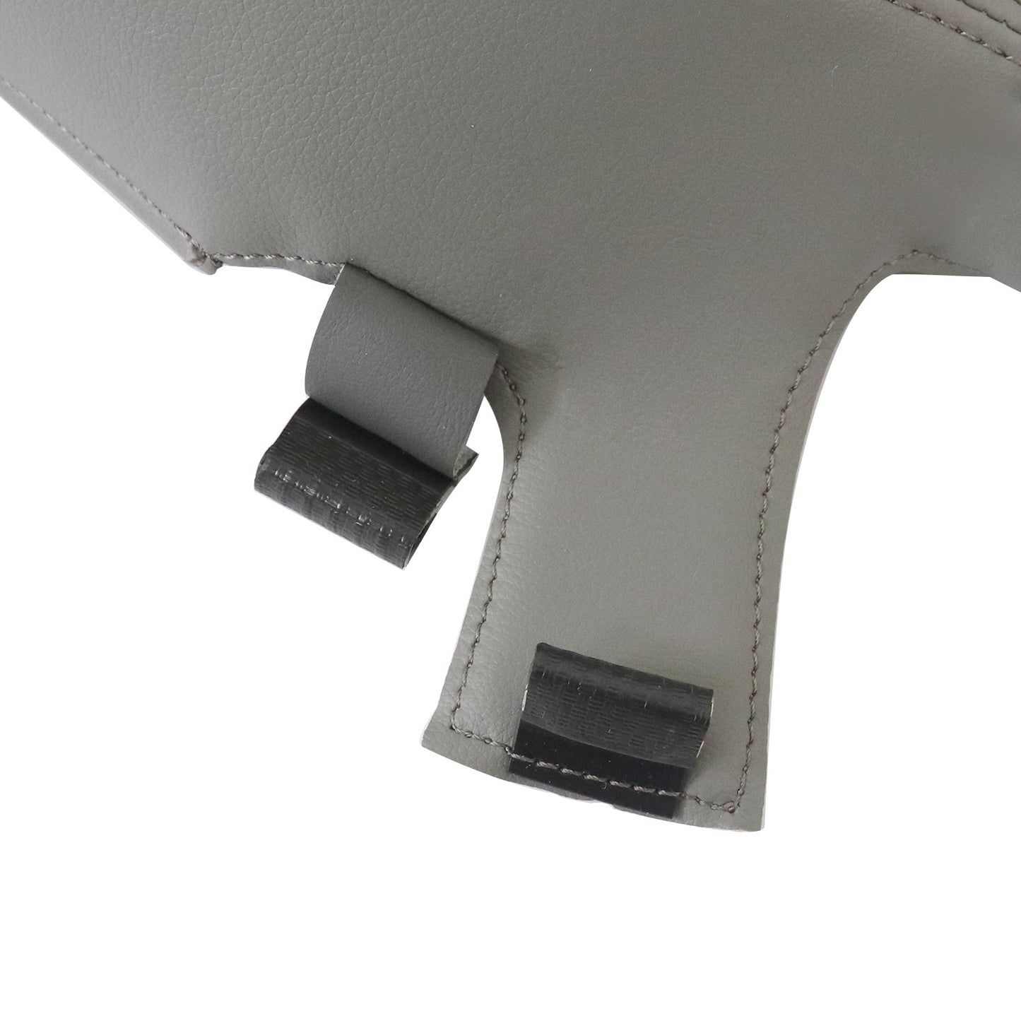 For 2015-2017 Ford F150 Lariat Driver Lower Perforated Leather Seat Cover Gray