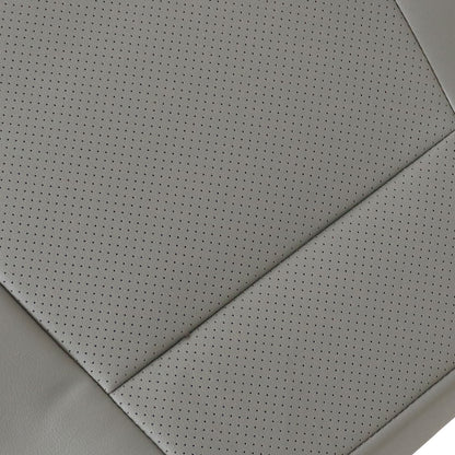 For 2015-2017 Ford F150 Lariat Driver Lower Perforated Leather Seat Cover Gray