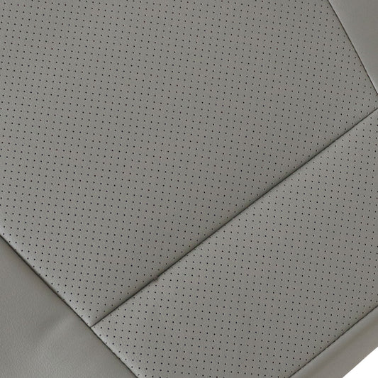 For 2015-2017 Ford F150 Lariat Driver Lower Perforated Leather Seat Cover Gray