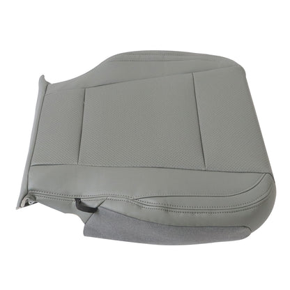 For 2015-2017 Ford F150 Lariat Driver Lower Perforated Leather Seat Cover Gray