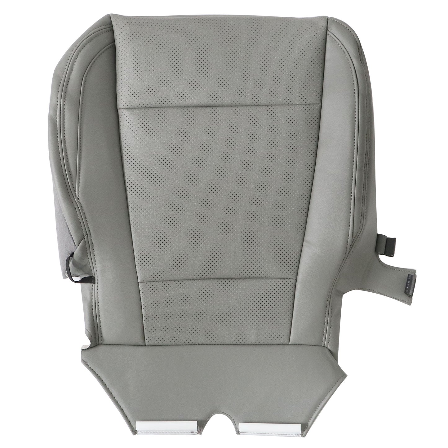 For 2015-17 Ford F150 Lariat Passenger Lower Perforated Leather Seat Cover Gray