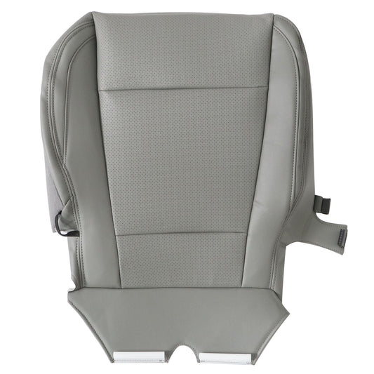 For 2015-17 Ford F150 Lariat Passenger Lower Perforated Leather Seat Cover Gray