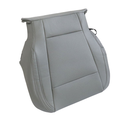 For 2015-17 Ford F150 Lariat Passenger Lower Perforated Leather Seat Cover Gray