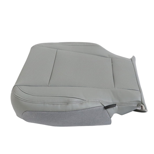 For 2015-17 Ford F150 Lariat Passenger Lower Perforated Leather Seat Cover Gray