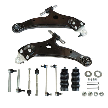 For Toyota Highlander 2008-2017 2018 Front Lower Control Arms Tie Rods Sway Bars