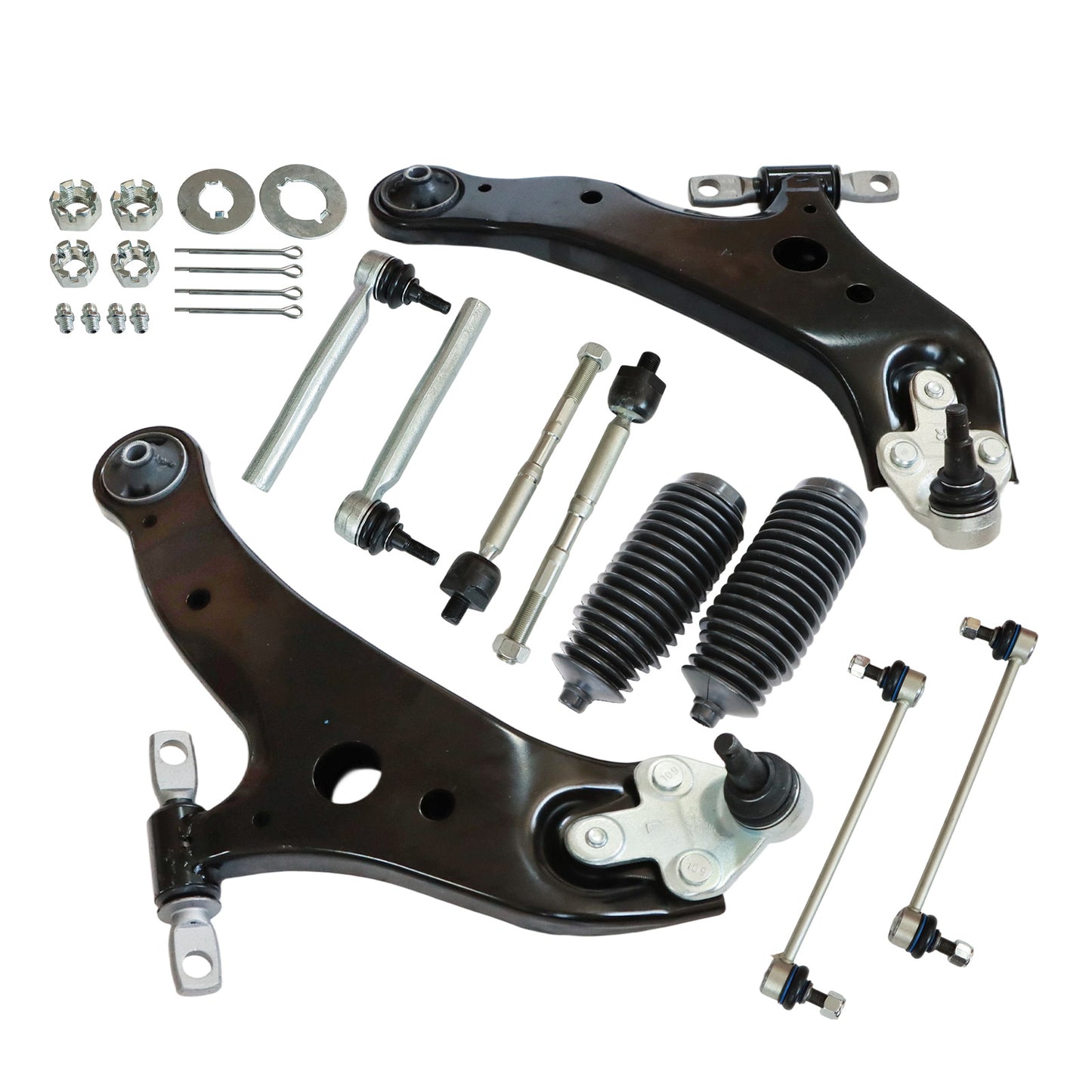 For Toyota Highlander 2008-2017 2018 Front Lower Control Arms Tie Rods Sway Bars