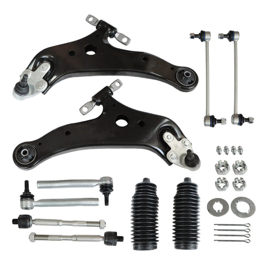 For Toyota Highlander 2008-2017 2018 Front Lower Control Arms Tie Rods Sway Bars
