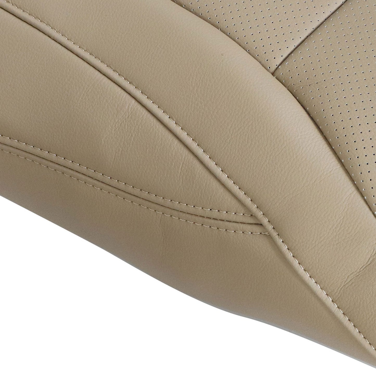 2013-17 For Honda Accord Passenger Top Replacement Seat Cover Tan Pocket Back