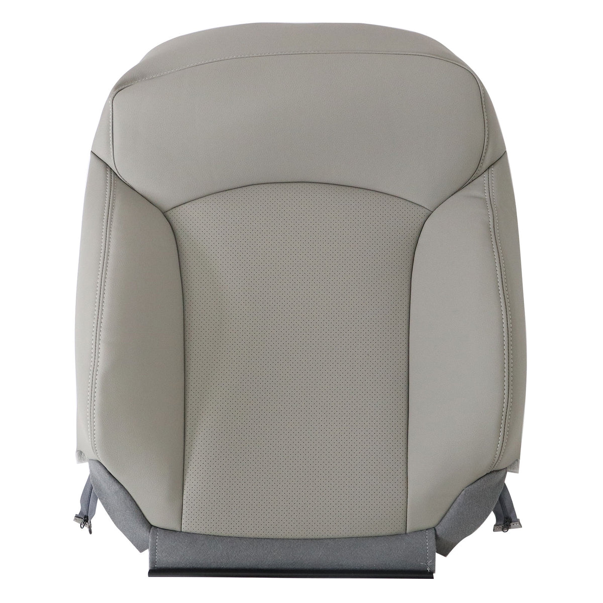 For 2014-16 Subaru Forester Driver Top Perf Leather Replacement Seat Cover Gray