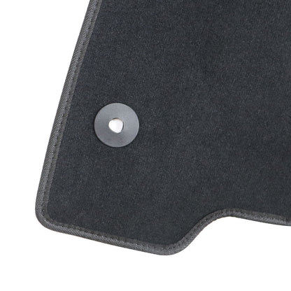 New For 2018-2024 Jeep Wrangler Front & Rear Velour Floor Mats Carpet Black 3PCS