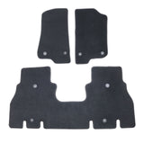 New For 2018-2024 Jeep Wrangler Front & Rear Velour Floor Mats Carpet Black 3PCS