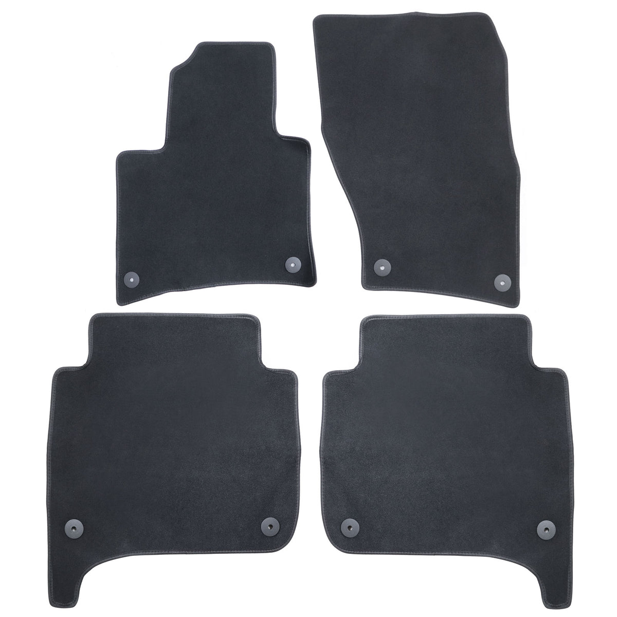 Replacement Black Velour Floor Mats Carpet 4Pcs For 2011-2018 Porsche Cayenne