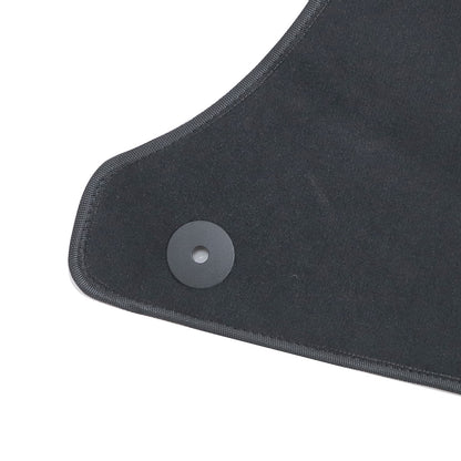 New For 2015-2025 Porsche Macan Front & Rear Velour Floor Mats Carpet Black 4PCS