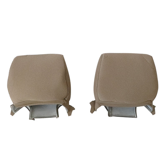 For 2009-2014 Ford F-150 Front Driver & Passenger Cloth Headrest Cover Tan