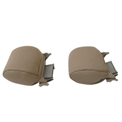 For 2009-2014 Ford F-150 Front Driver & Passenger Cloth Headrest Cover Tan