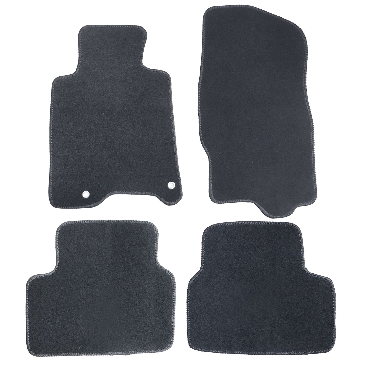 New For 2008-2013 Infiniti G37 Front & Rear Velour Floor Mats Carpet Black 4PCS