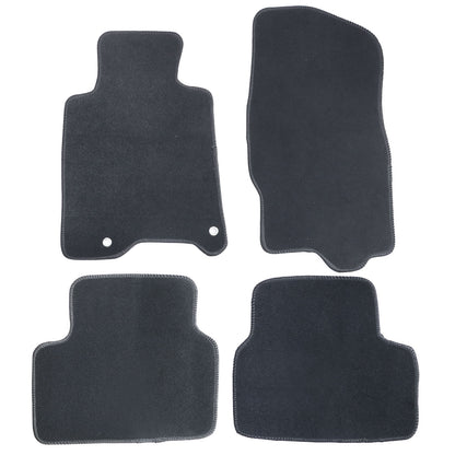 New For 2008-2013 Infiniti G37 Front & Rear Velour Floor Mats Carpet Black 4PCS
