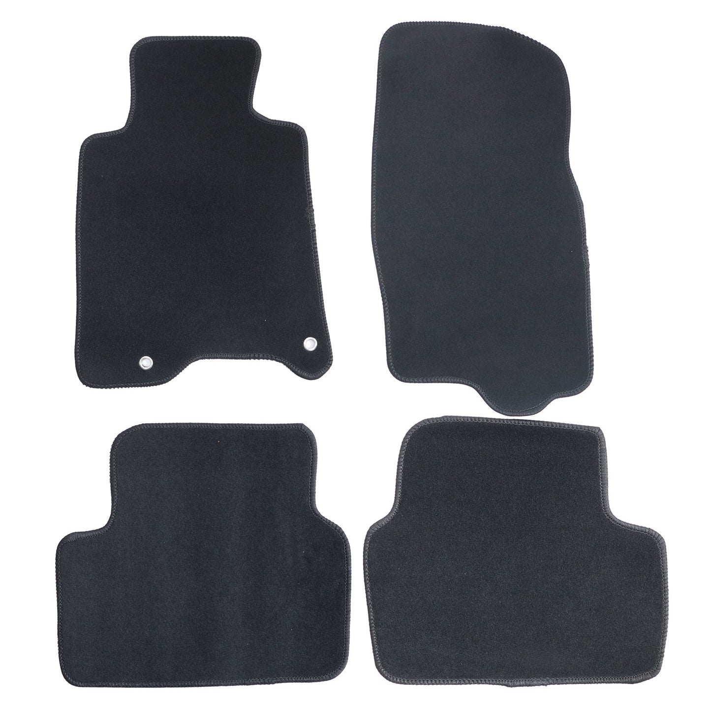New For 2010-2013 Infiniti G37 Front & Rear Velour Floor Mats Carpet Black 4PCS