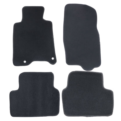 New For 2010-2013 Infiniti G37 Front & Rear Velour Floor Mats Carpet Black 4PCS