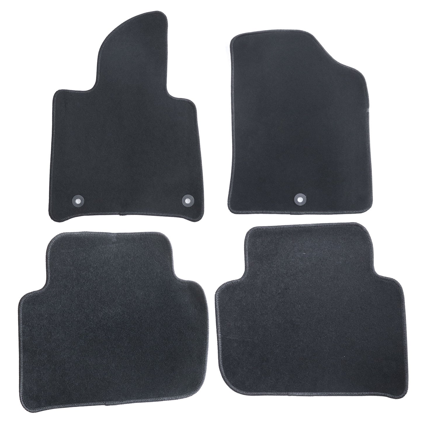 For Hyundai Santa Fe 2019-2020 Front-Rear Left & Right Floor Mats Carpet Velour