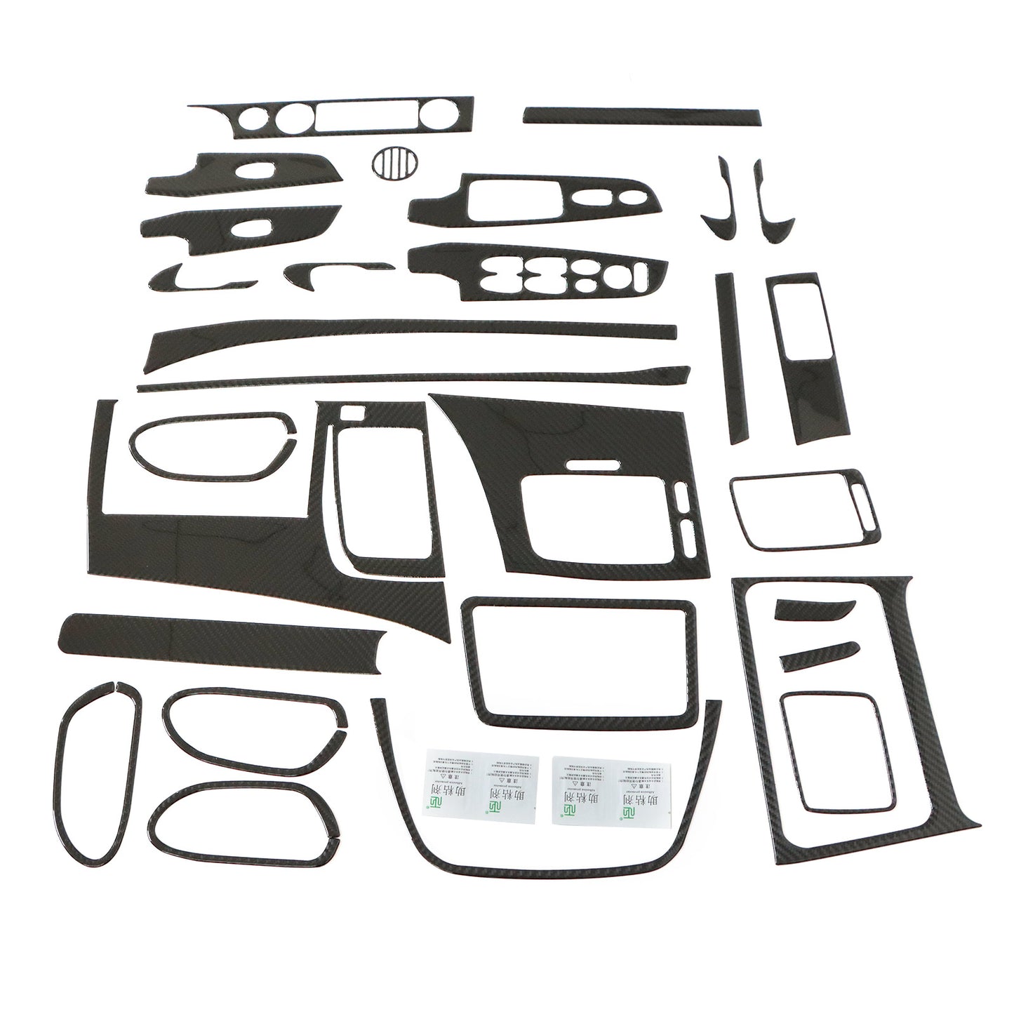 29Pcs For 06-11 Honda Civic 8th New Carbon Fiber Interior Full Kit Cover Trim