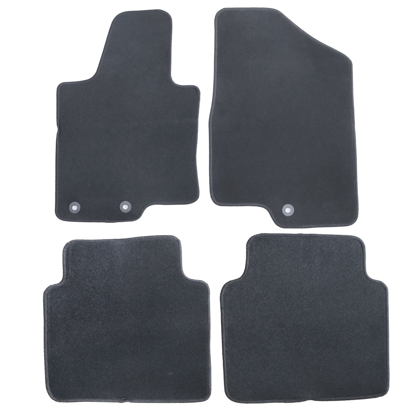 For Hyundai Sonata 2010 2011 2012 Front & 2nd Row Floor Mats Carpet Velour 4Pcs