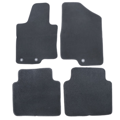 For Hyundai Sonata 2010 2011 2012 Front & 2nd Row Floor Mats Carpet Velour 4Pcs