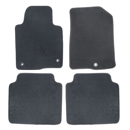 Replacement Black Velour Floor Mats Carpet Set of 6 For 2020-2025 Hyundai Sonata