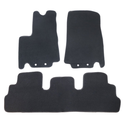 For Nissan Pathfinder 2022-2025 Front & Rear Floor Mats Carpet Velour Waterproof