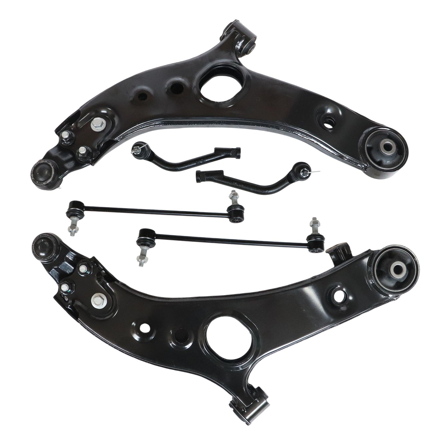6PCS Front Lower Control Arms Suspension Kit For Hyundai Santa Fe 2013-2014 USA