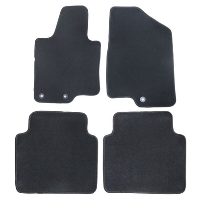 New For 2011-2015 Kia Optima Front & Rear Velour Floor Mats Carpet Black 4PCS
