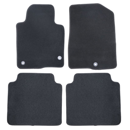 New For 2021-2025 Kia K5 Front & Rear Velour Floor Mats Carpet Black 4PCS