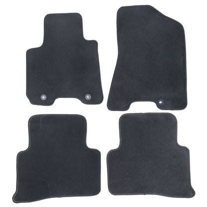 For 2016-2021 Hyundai Tucson Front & Rear Velour Floor Mats Carpet Black 4PCS