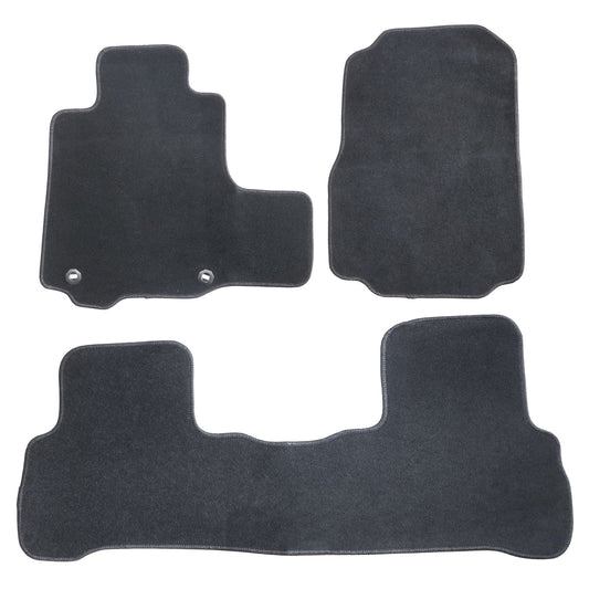 For Honda CRV CR-V 2007-2011 Front & Rear Left & Right Floor Mats Carpet Velour