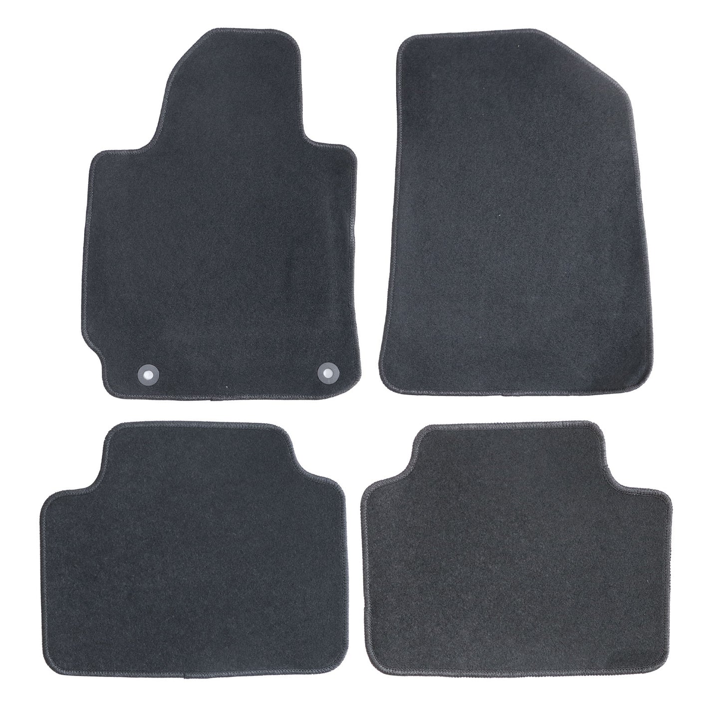 New For 2019-2024 Kia Forte Front & Rear Velour Floor Mats Carpet Black 4PCS