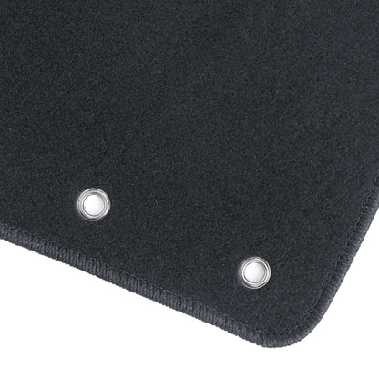 New For 2012-2019 Nissan Versa Front & Rear Velour Floor Mats Carpet Black 4PCS