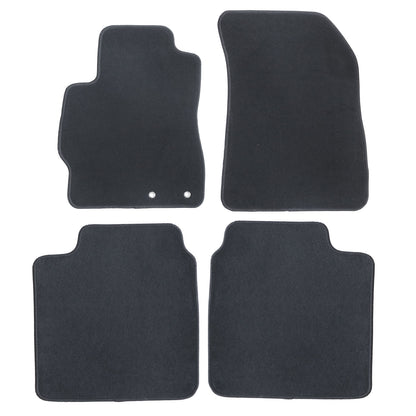 New For 2012-2019 Nissan Versa Front & Rear Velour Floor Mats Carpet Black 4PCS