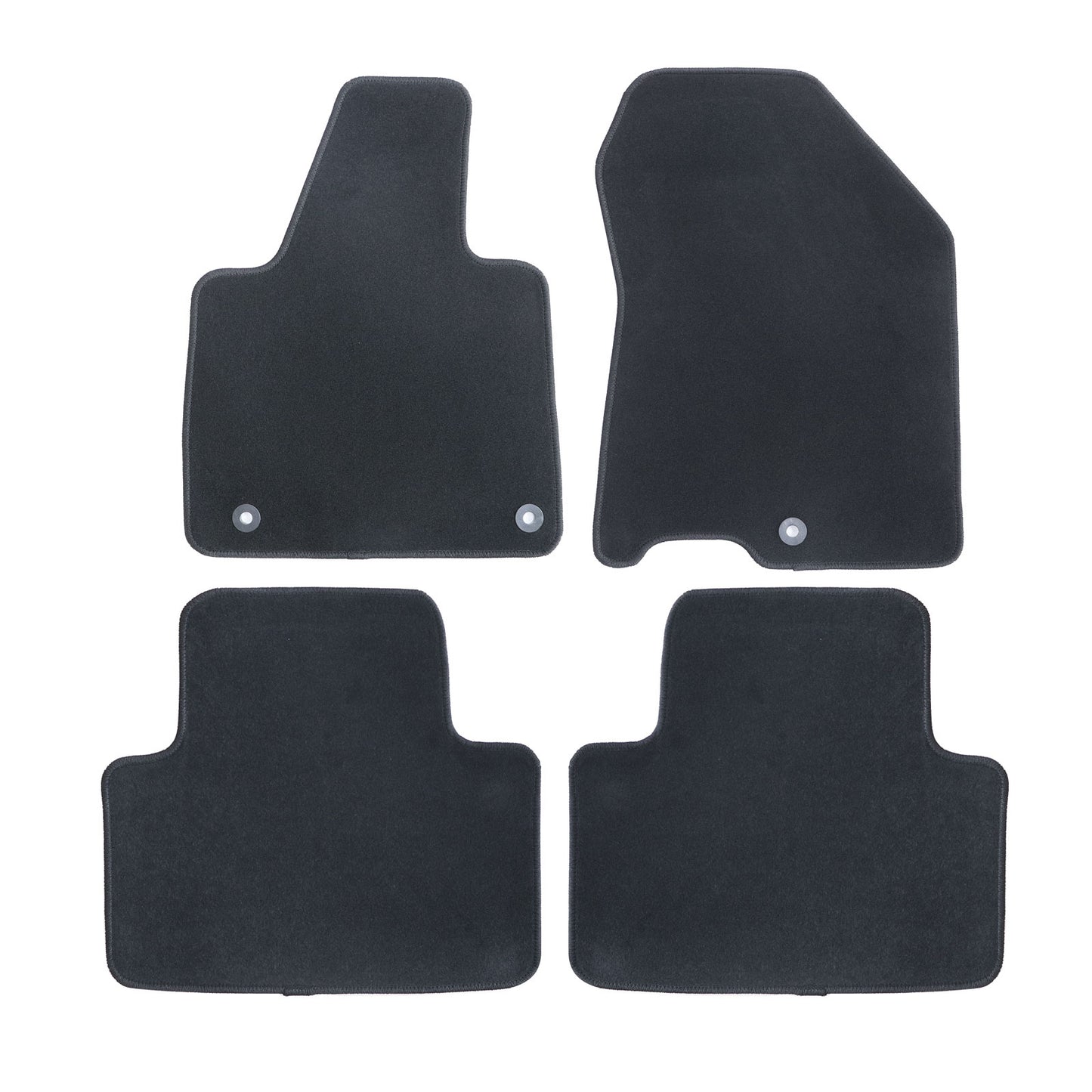 Front & Rear Velour Floor Mats Carpet For 2016 2017 2018 Hyundai Santa Fe Sport