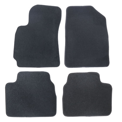 New For 2021-25 Hyundai Elantra Front & Rear Velour Floor Mats Carpet Black 4PCS