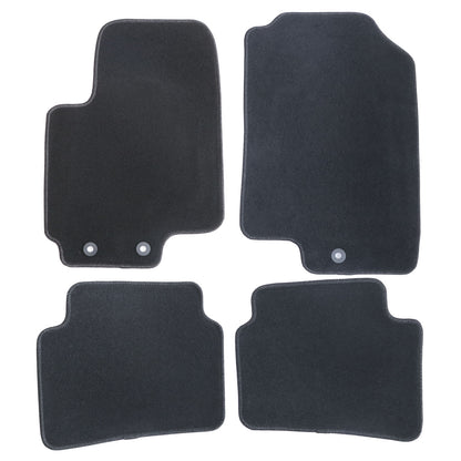 New For 2018-22 Hyundai Accent Front & Rear Velour Floor Mats Carpet Black 4PCS