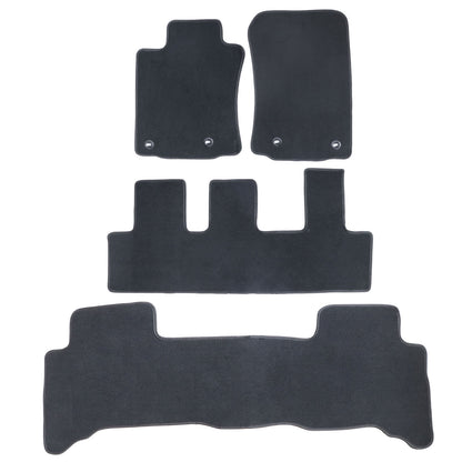 For 2018-2023 Lexus GX460 Front & Rear Velour Floor Mats Carpet Black 4PCS
