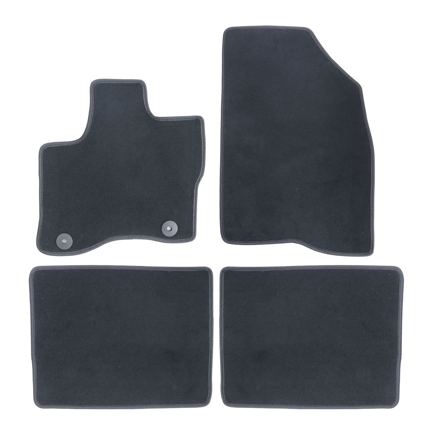 New For 2010-2019 Ford Taurus Front & Rear Velour Floor Mats Carpet Black 4PCS