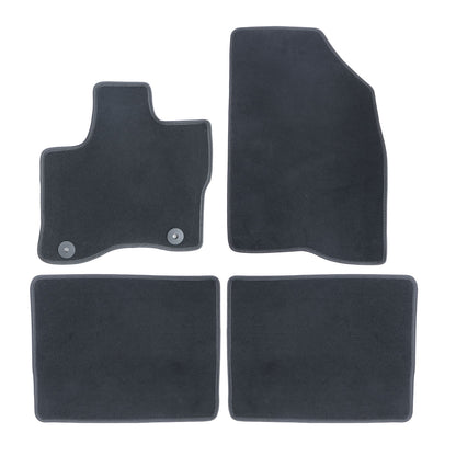 New For 2010-2019 Ford Taurus Front & Rear Velour Floor Mats Carpet Black 4PCS