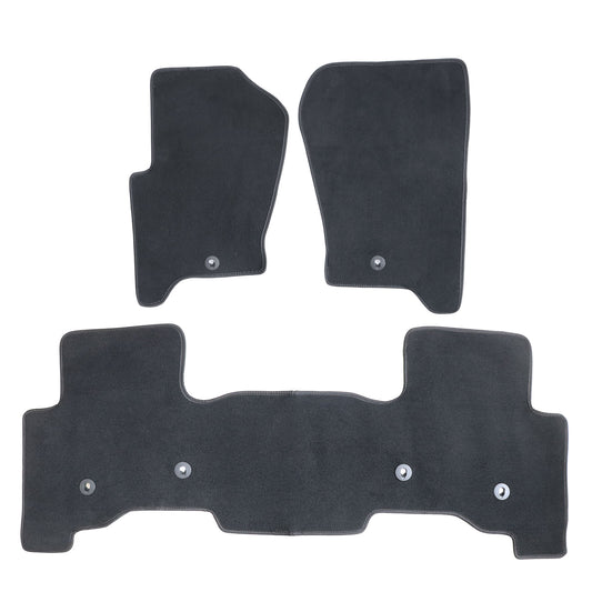 New For 2008-2016 Land Rover LR3 LR4 Front & Rear Velour Floor Mats Carpet 3PCS